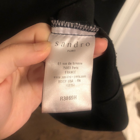 Sandro Paris Lilac Silk mini dress - Picture 3 of 4